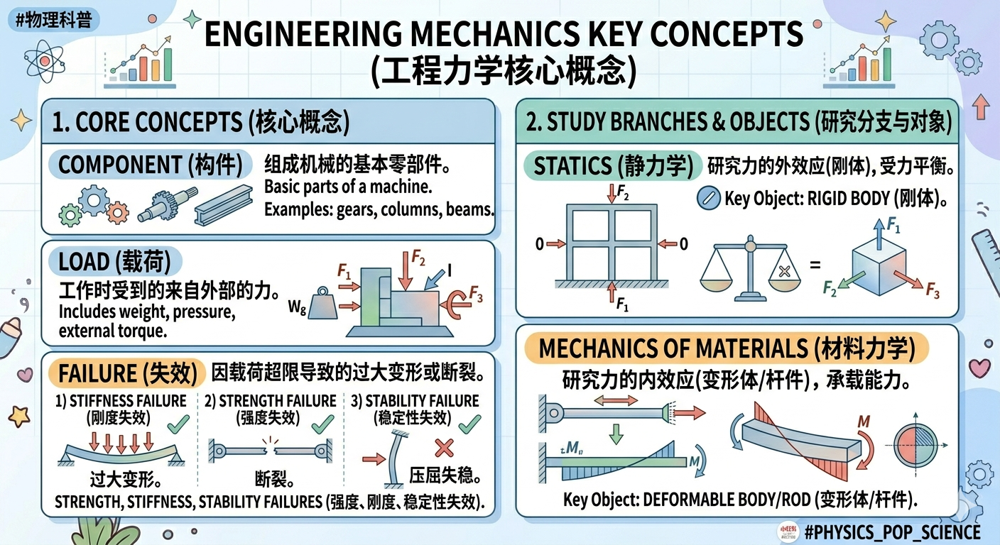 工程力学核心概念图